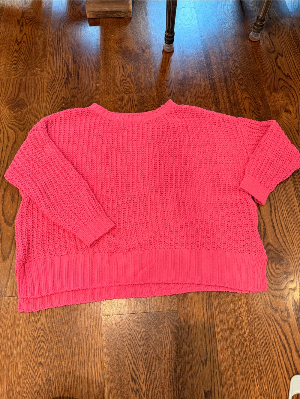 Bright Pink Knit Sweater